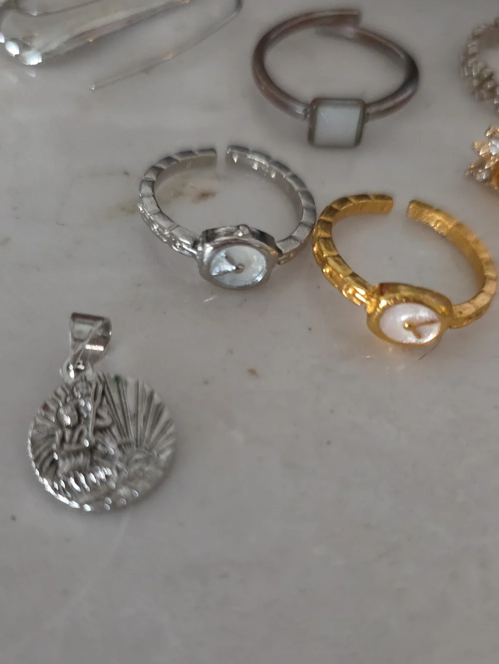 Rings Earrings And A Pendant